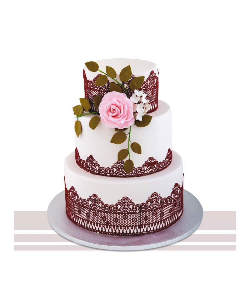 Tort nunta stilizat traditional romanesc