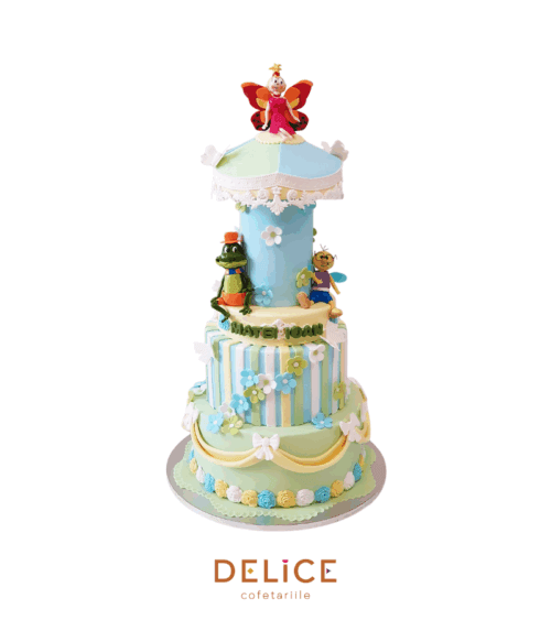 Tort botez Happy Carousel